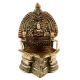 Handmade Brass Oil lamp Engraved Design Indian Pooja Lamp
